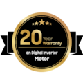 20-year warranty on the motor