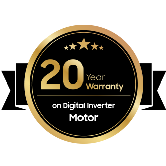 20-year warranty on the motor