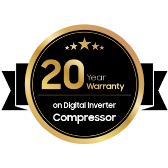 20-year warranty on the compressor