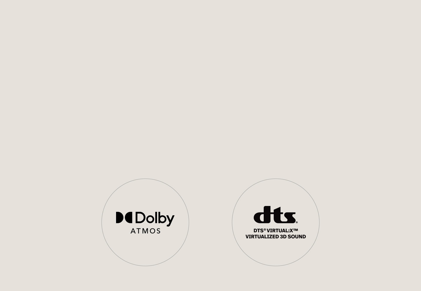 Dolby Atmos і Virtual значок: X