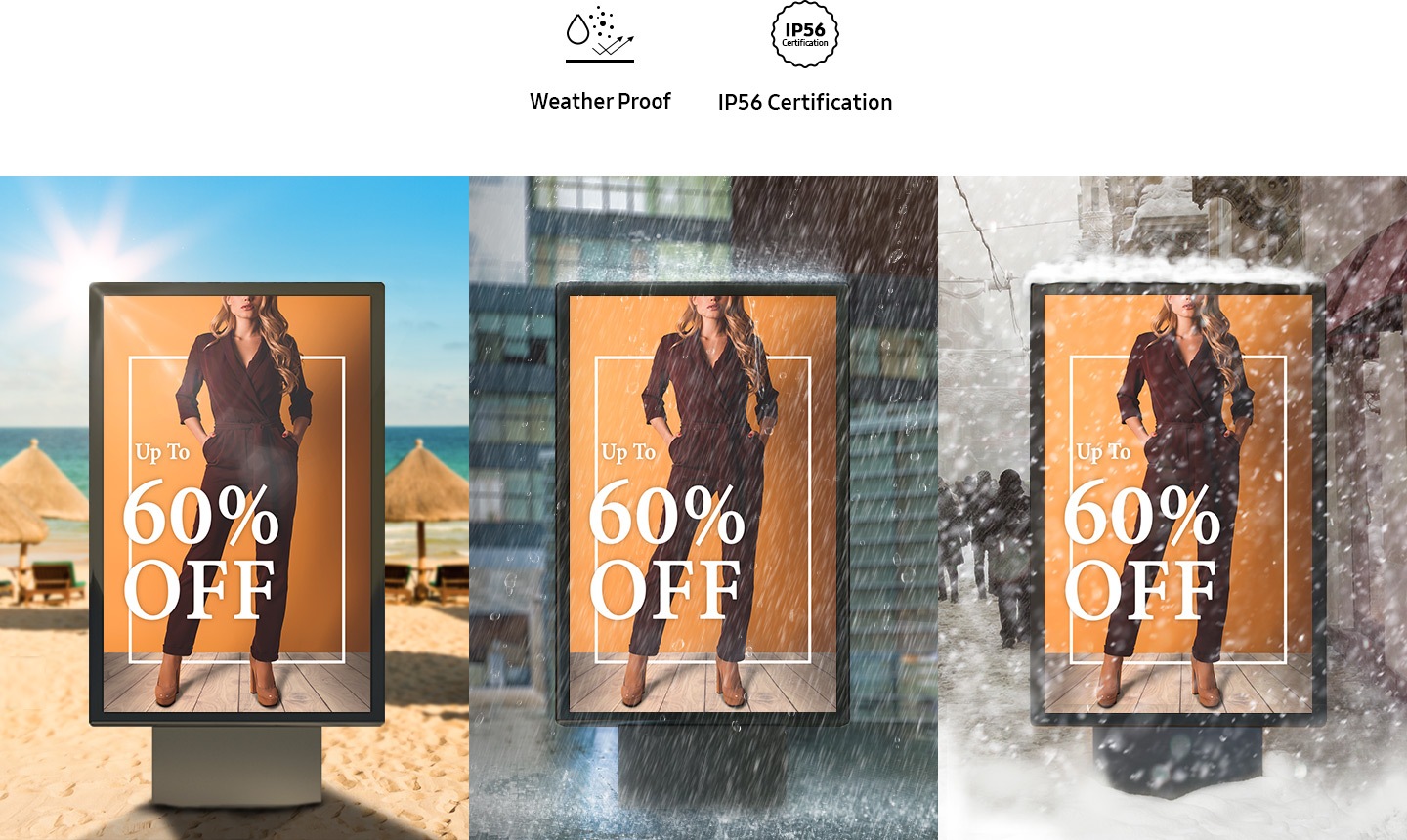 Resistant to outdoor elements 