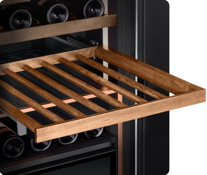 The natural wood racks looks like very traditional and high-quality.