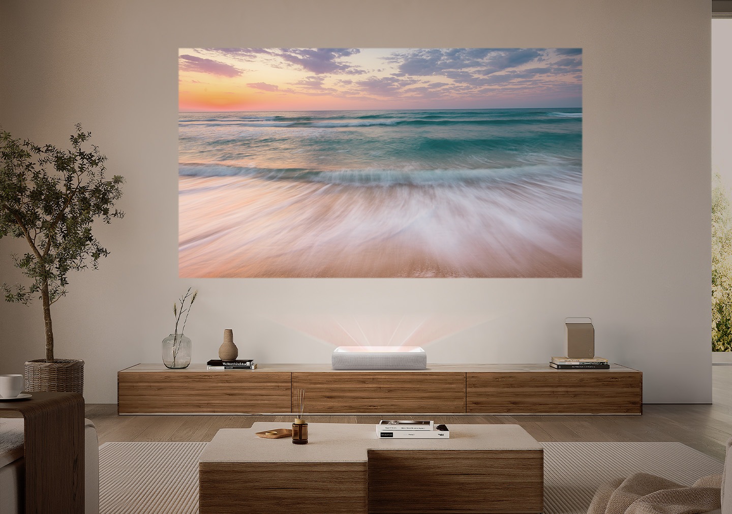 The Premiere LSP7T 4K Laser Projector in your home