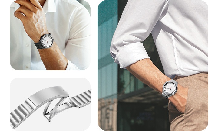 Galaxy Watch6 Classic Link Bracelet Band (M/L) Graphite Samsung