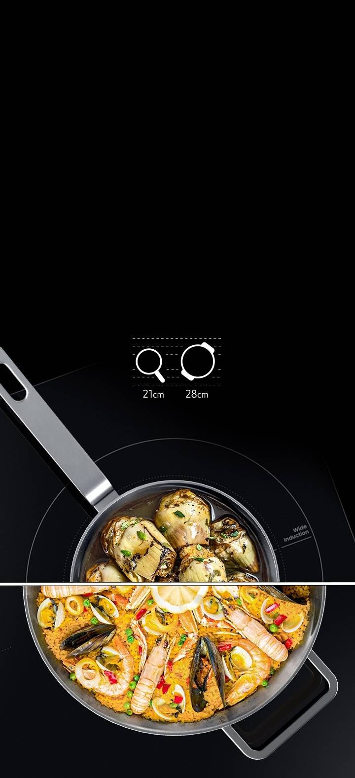 Induction Hobs NZ63B5056AK Single Flex Zone 3.4 kW Black