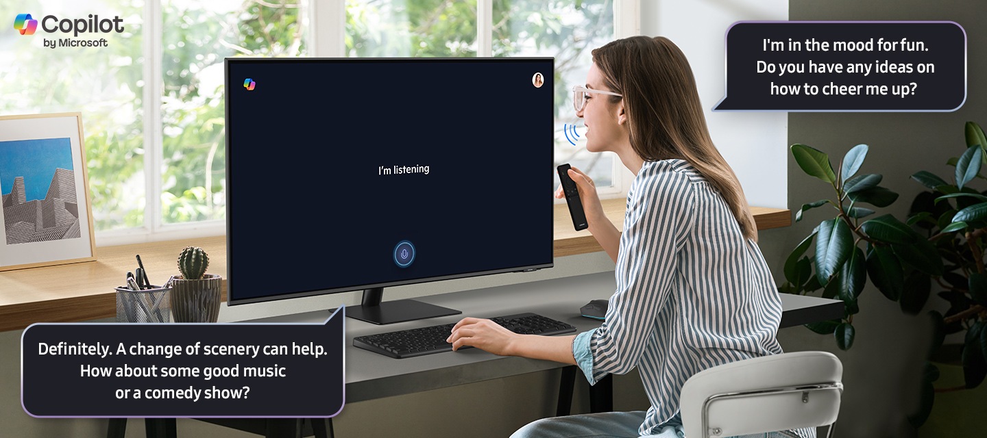 Meet Copilot. Now on Smart Monitor