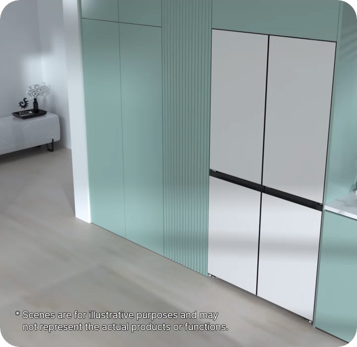 Bespoke AI French Door Refrigerator 648L Clean White | Samsung