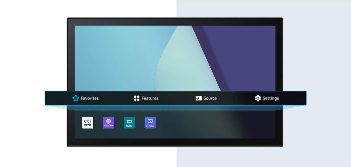 &nbsp;Simplify control with a dedicated home screen