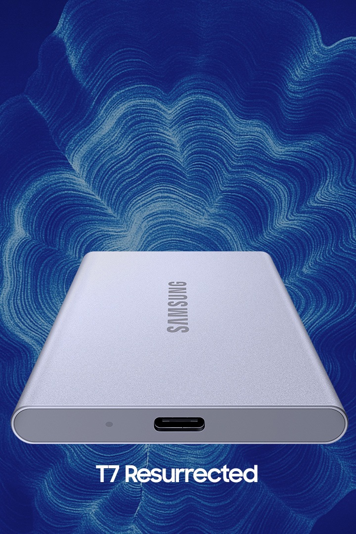 Portable SSD T7 Resurrected USB 3.2 Gen 2 1TB Silver | Samsung