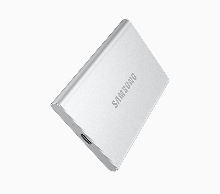Portable SSD T7 Resurrected USB 3.2 Gen 2 4TB Silver | Samsung
