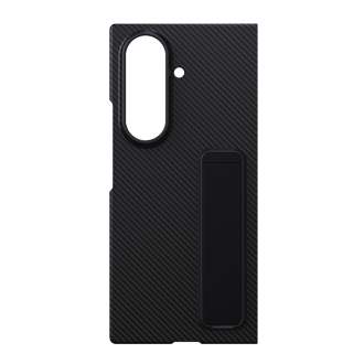 Galaxy Z TriFold Carbon Standing Case Front Black 