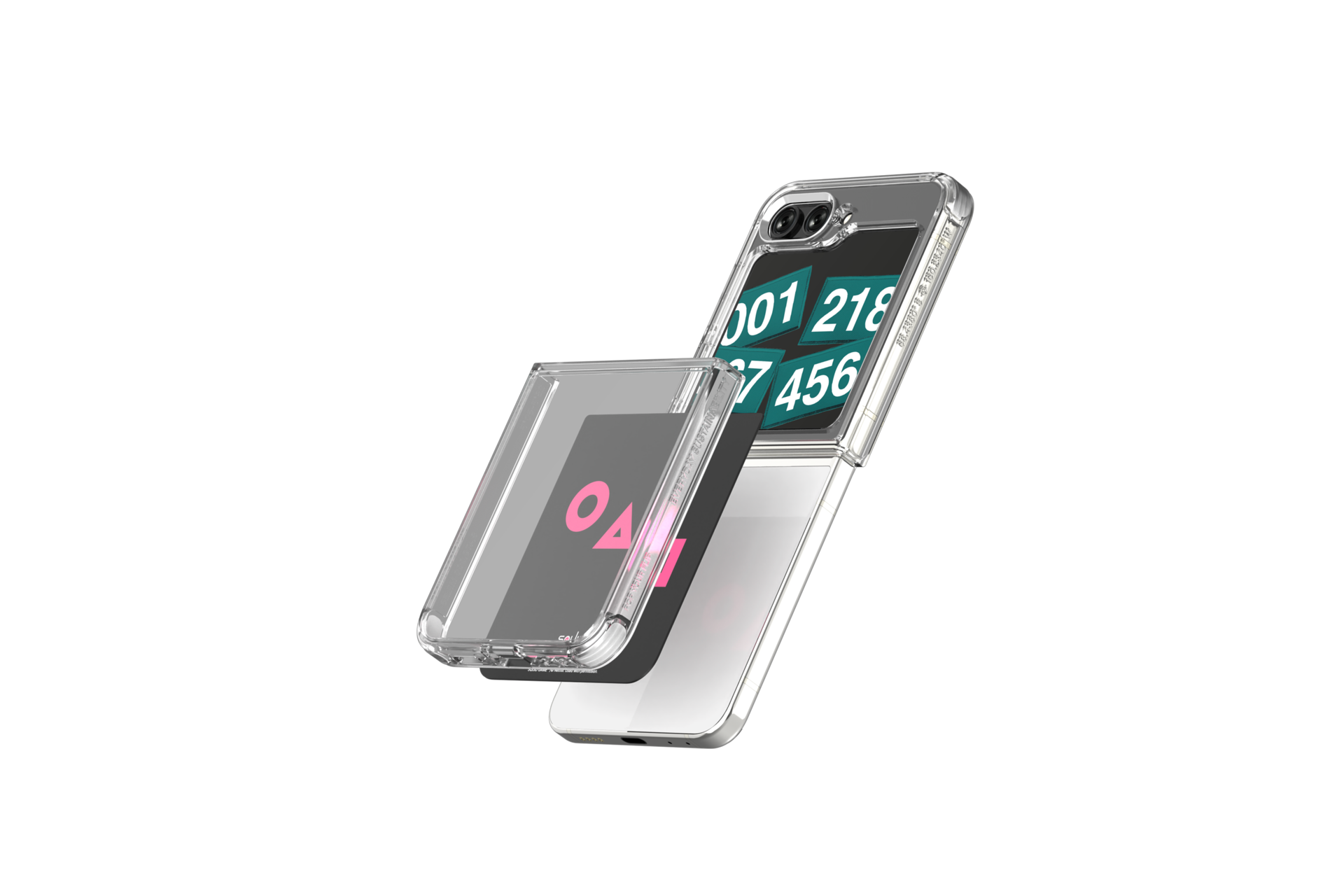 Official Samsung Transparent FlipSuit Case - For Samsung Galaxy Z