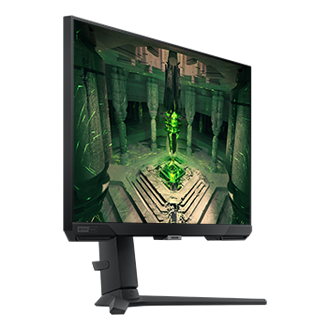 Samsung 25" Odyssey G4 Gaming Monitor (LS25BG400EEXXS) in Black - Dynamic Left View