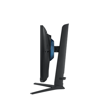 Samsung 25" Odyssey G4 Gaming Monitor (LS25BG400EEXXS) in Black - Right Side Down View