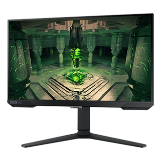 Samsung 25" Odyssey G4 Gaming Monitor (LS25BG400EEXXS) in Black - Dynamic Right Swivel