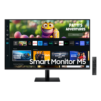 Best Buy: Samsung AM500 Series 27 LED FHD Smart Tizen Monitor Black  LS27AM500NNXZA