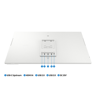Detail Connectivity Of Samsung M8 27 Inch 4K Smart Monitor in White colour
