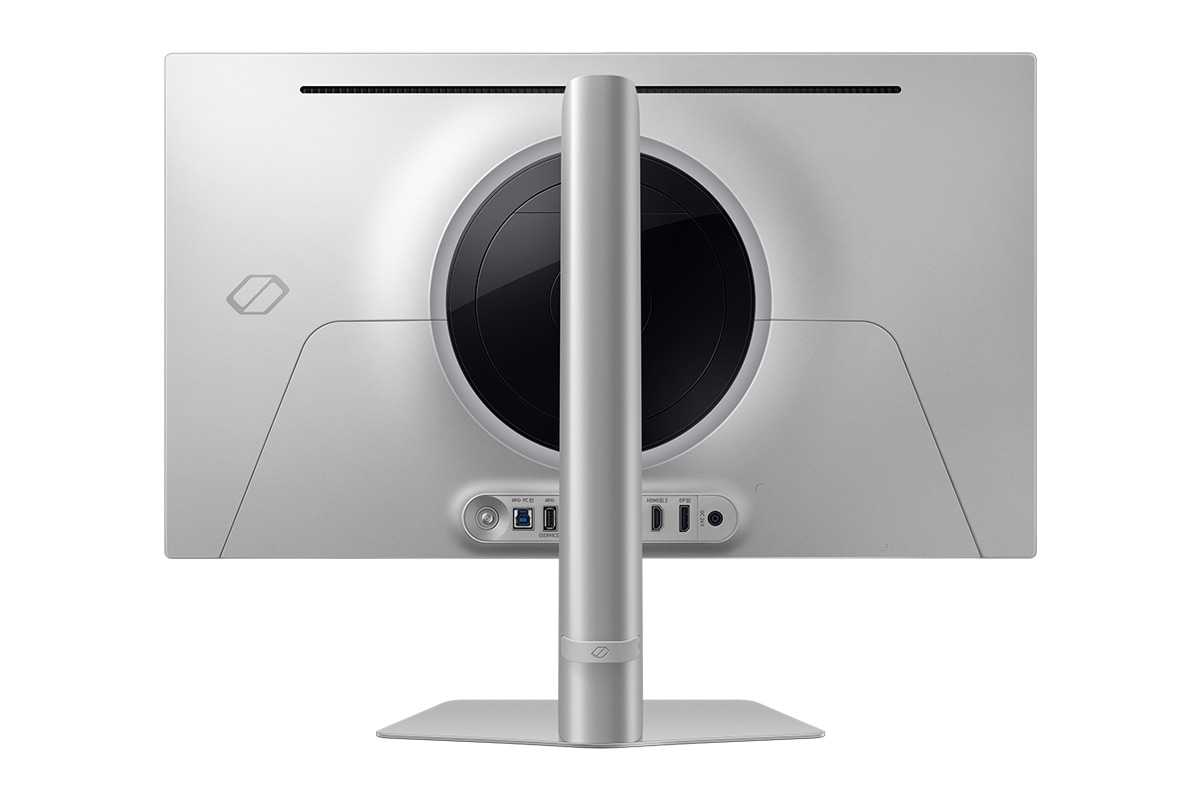 Rear of Samsung Odyssey OLED G6 G61SD.