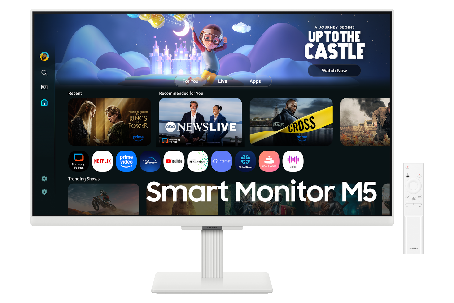 27\" Smart Monitor M5 M50F FHD Front White 