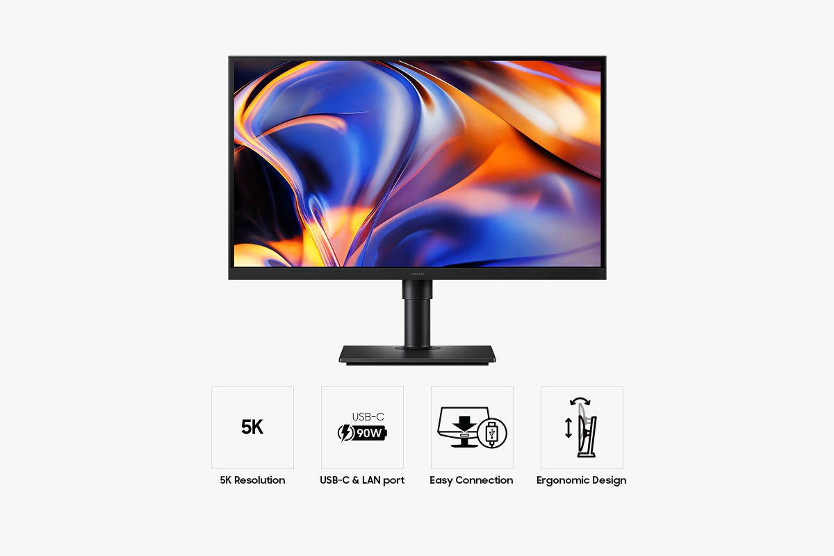 27" ViewFinity S8 S80HF 5K Monitor Black