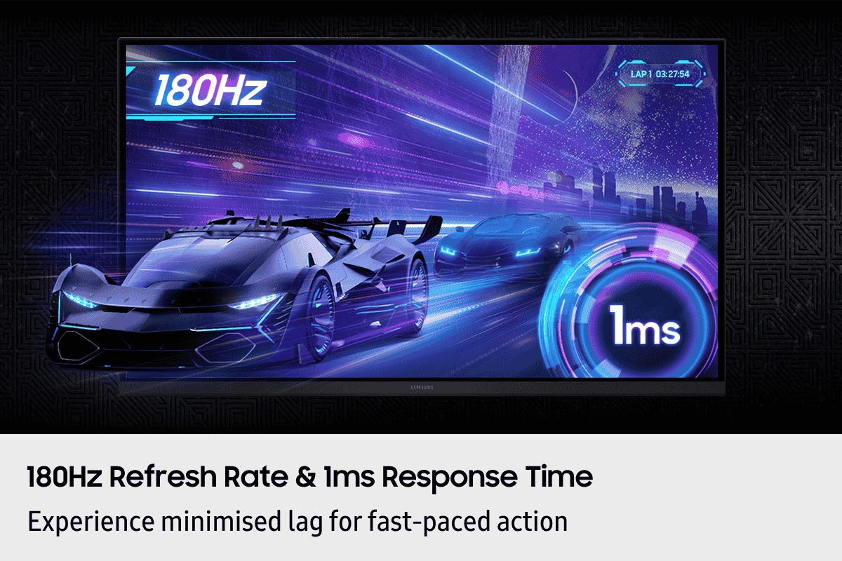 32" Odyssey G5 G50F QHD 180Hz Gaming Monitor Black