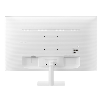 Rear of white 32 inch Samsung Smart Monitor M7.