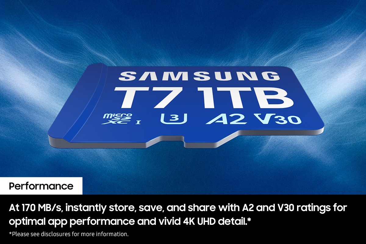 T7 microSD Card microSDXC™ UHS-I 128GB Blue