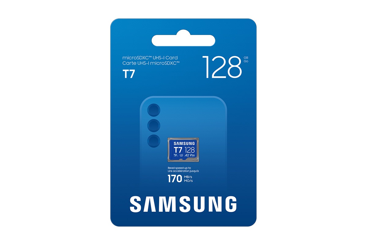 T7 microSD Card microSDXC™ UHS-I 128GB Blue