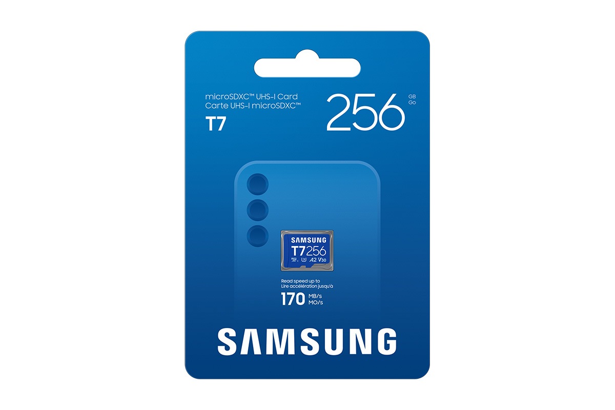 T7 microSD Card microSDXC™ UHS-I 256GB Blue
