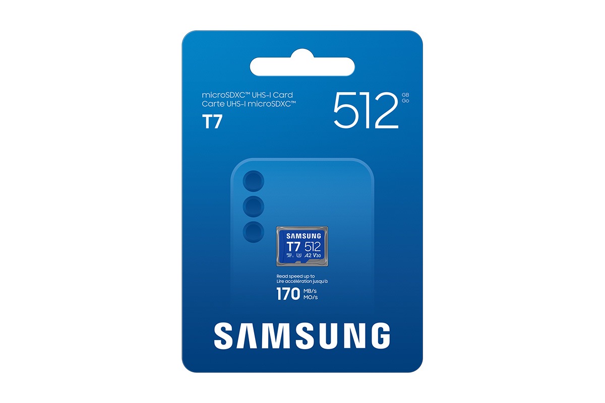 T7 microSD Card microSDXC™ UHS-I 512GB Blue