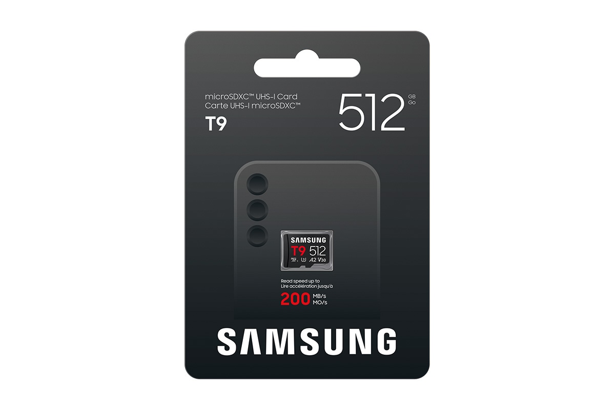 T9 microSD Card microSDXC™ UHS-I Card Back-PKG Black 