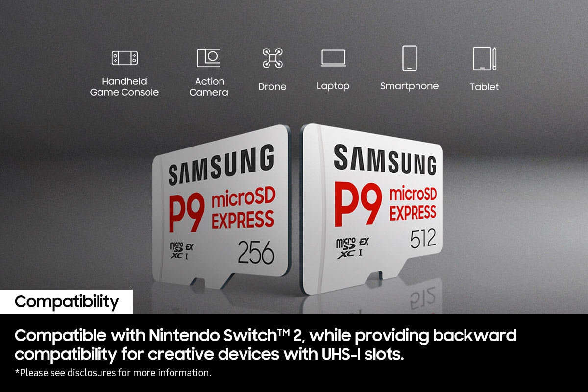 microSD Express Card P9 Express 256GB White