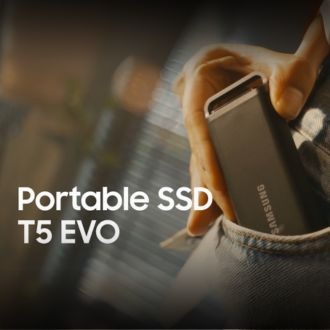 Portable SSD T5 EVO USB 3.2 Gen 1 8 TB Black | Samsung Singapore Portable SSD T5 EVO USB 3.2 Gen 1 8 TB Black | Samsung Singapore