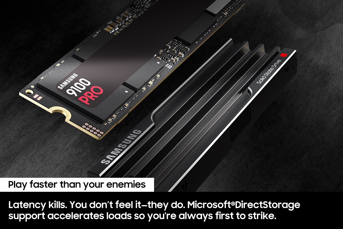 9100 PRO with Heatsink NVMe™ M.2 SSD 8TB Black