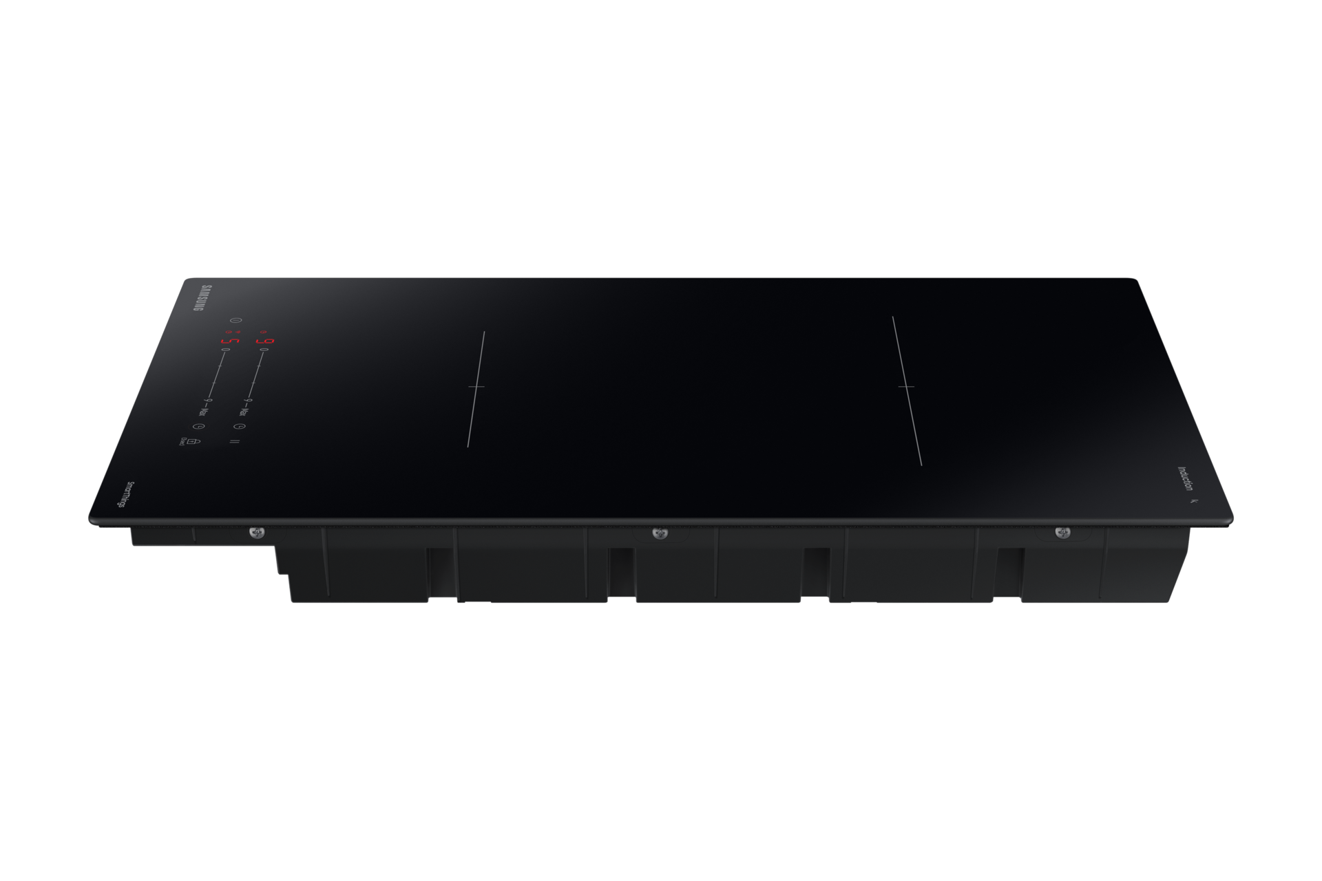 30cm Induction Hob Side-Perspective Black 