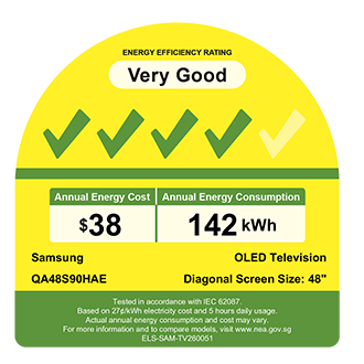 48" OLED S90H 4K Samsung Vision AI Smart TV (2026) Graphite