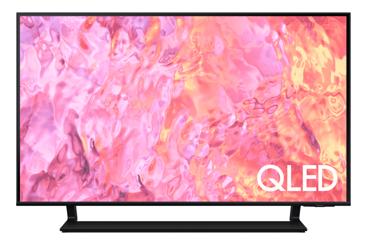 Samsung Q60C QLED 4K 50 Inch TV front in black