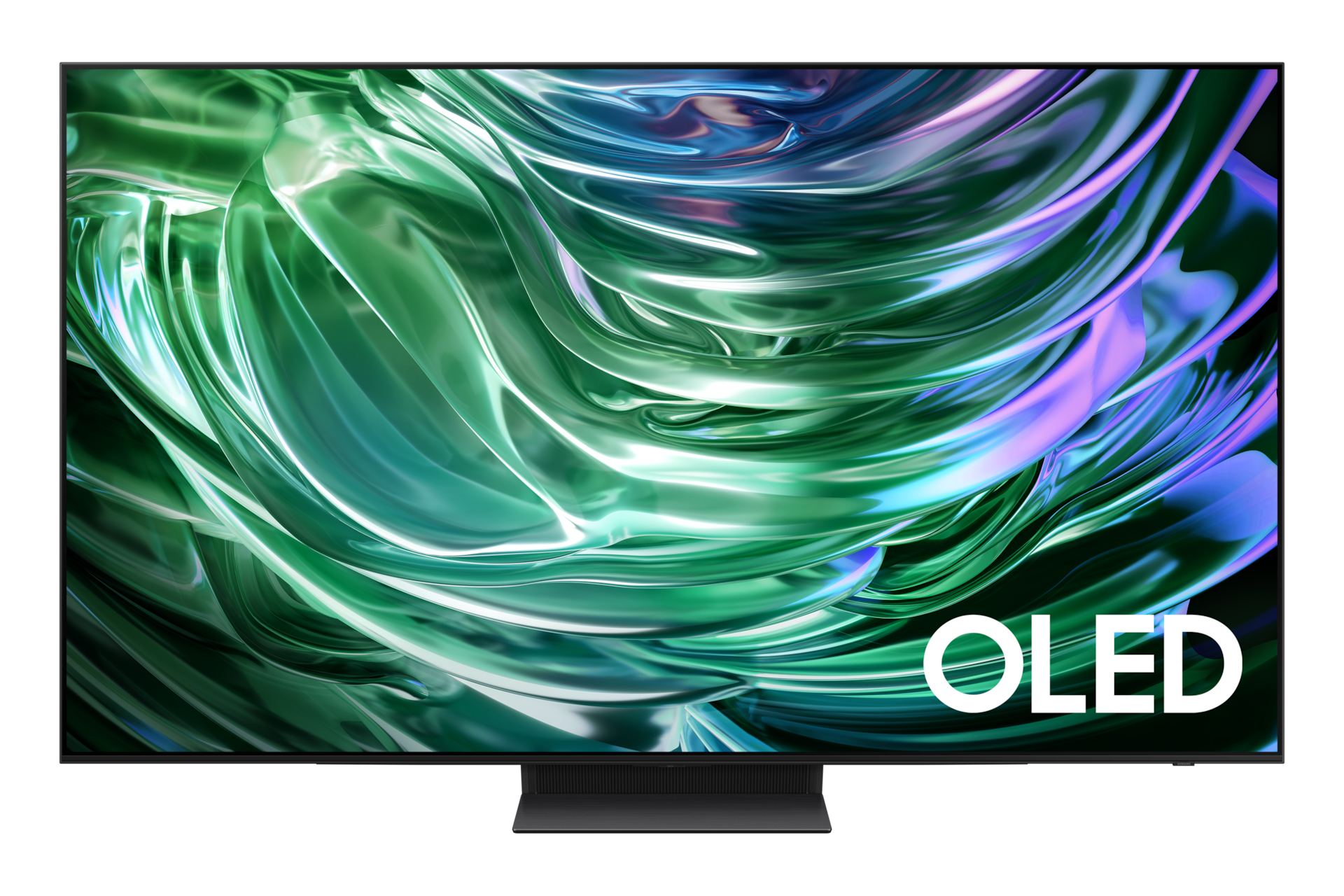 Front of the Samsung S90D 65-inch OLED 4K Smart TV (2024) available at a great price at Samsung SG.