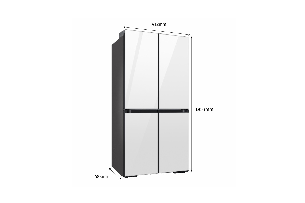 648L Bespoke Refrigerator FDR AI Energy Mode Clean White