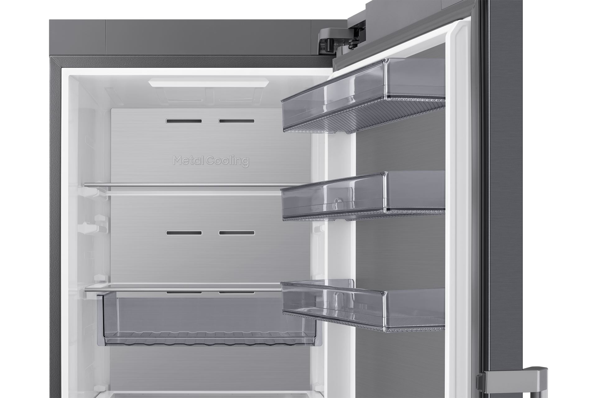 Refrigerator 1-Door All-Around Cooling 387L Detail-Metal-Duct Silver 
