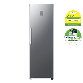 Refrigerator 1-Door All-Around Cooling 387L Front Silver, 3 ticks, Climate Vouchers