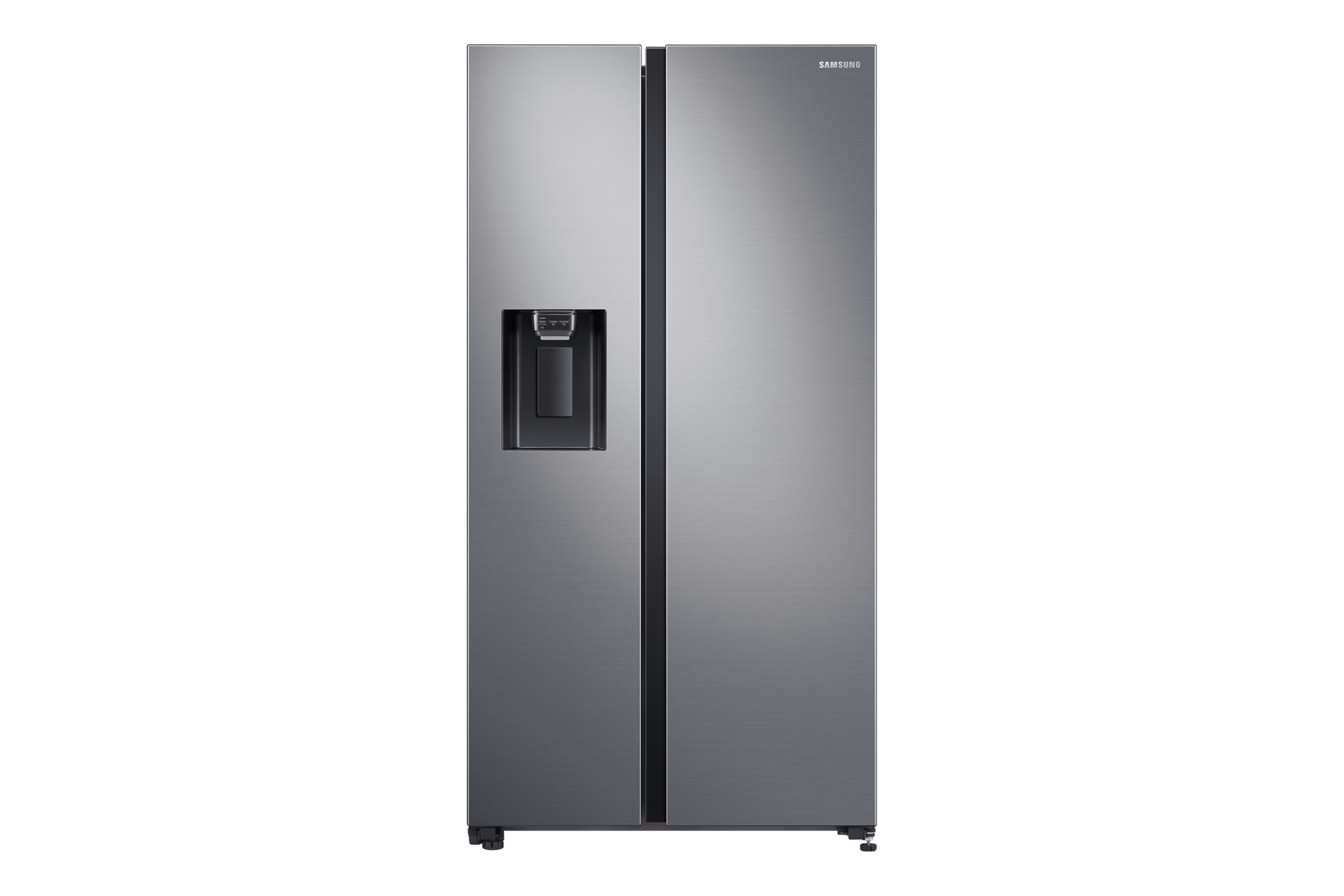 Buy Samsung RS64R5306M9 Side by Side refrigerator in Gentle Silver Matt colour