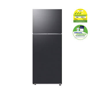 RT6300C Top Mount Freezer Refrigerators with Bespoke Design Front Black 