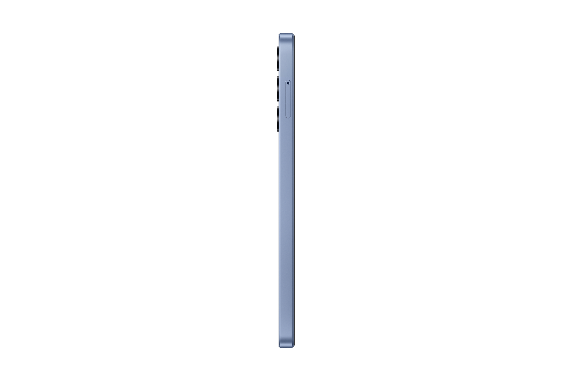 Showcasing the left side of the Samsung Galaxy A25 5G smartphone, available for purchase at Samsung Singapore 