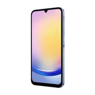 Right side view of Samsung Galaxy A25 5G in Blue colour, available at Samsung Singapore
