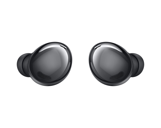 Samsung Galaxy Buds Pro Active Noise Cancelling Wireless Earbud Phantom Black Colour — Front View