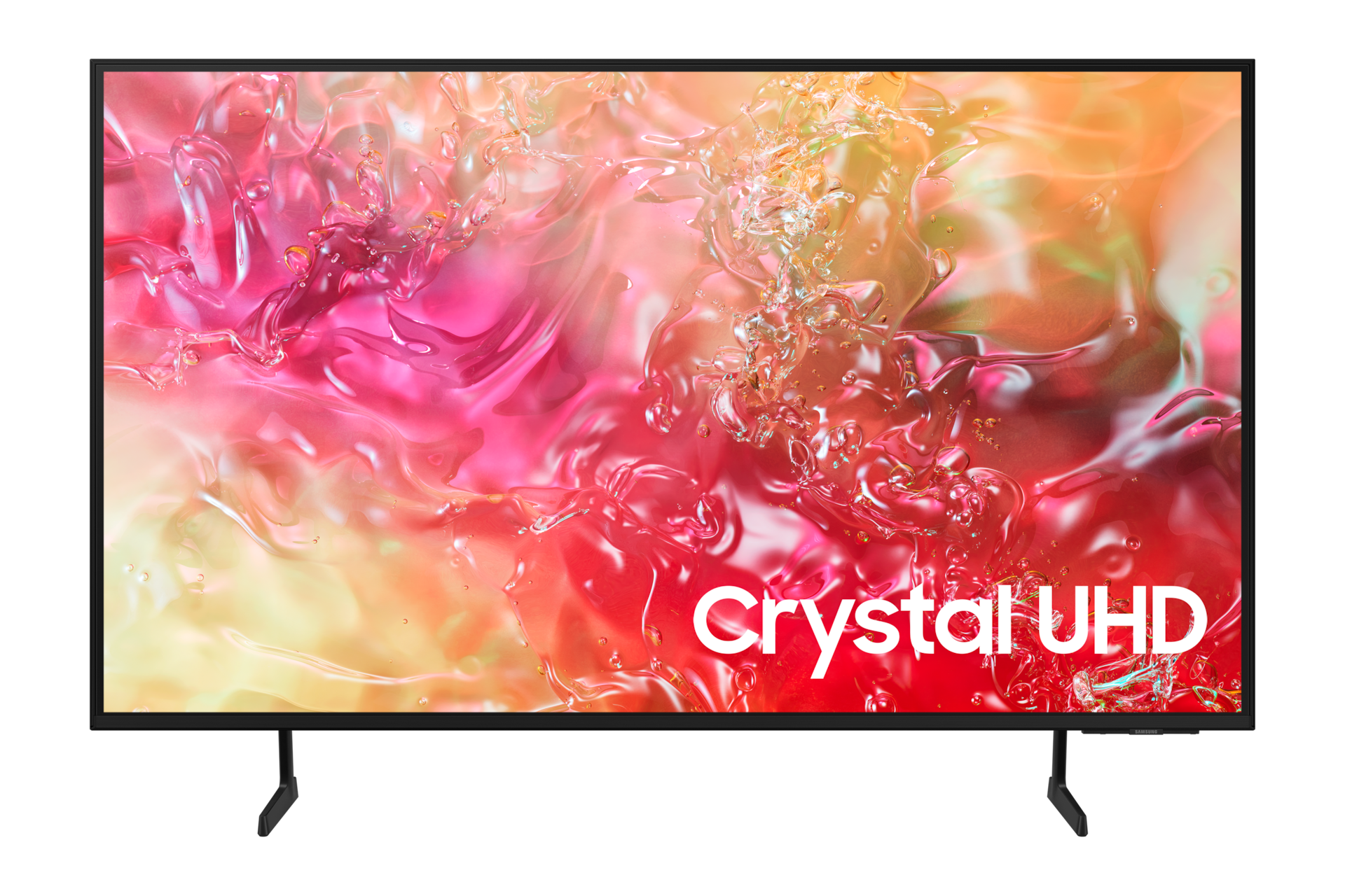 Front of the Samsung DU7000 43-inch Crystal UHD 4K Smart TV (2024) available at a great price at Samsung SG.