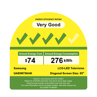 85" Mini LED M75H 4K Samsung Vision AI Smart TV (2026) Titanium Black