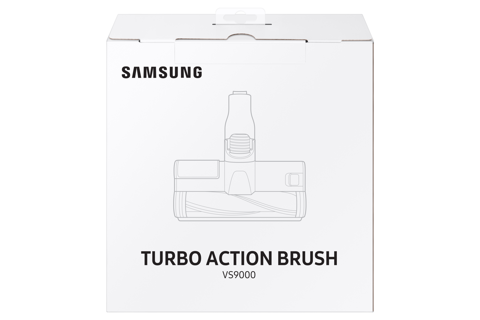 Shop for Samsung VCA-TAB90 now. Image shows white box packaging of Jet Turbo Action Brush from the front view