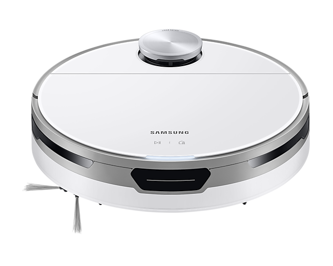 Buy the Samsung Jet Bot robot vacuum cleaner in Misty White at the latest price in Singapore.